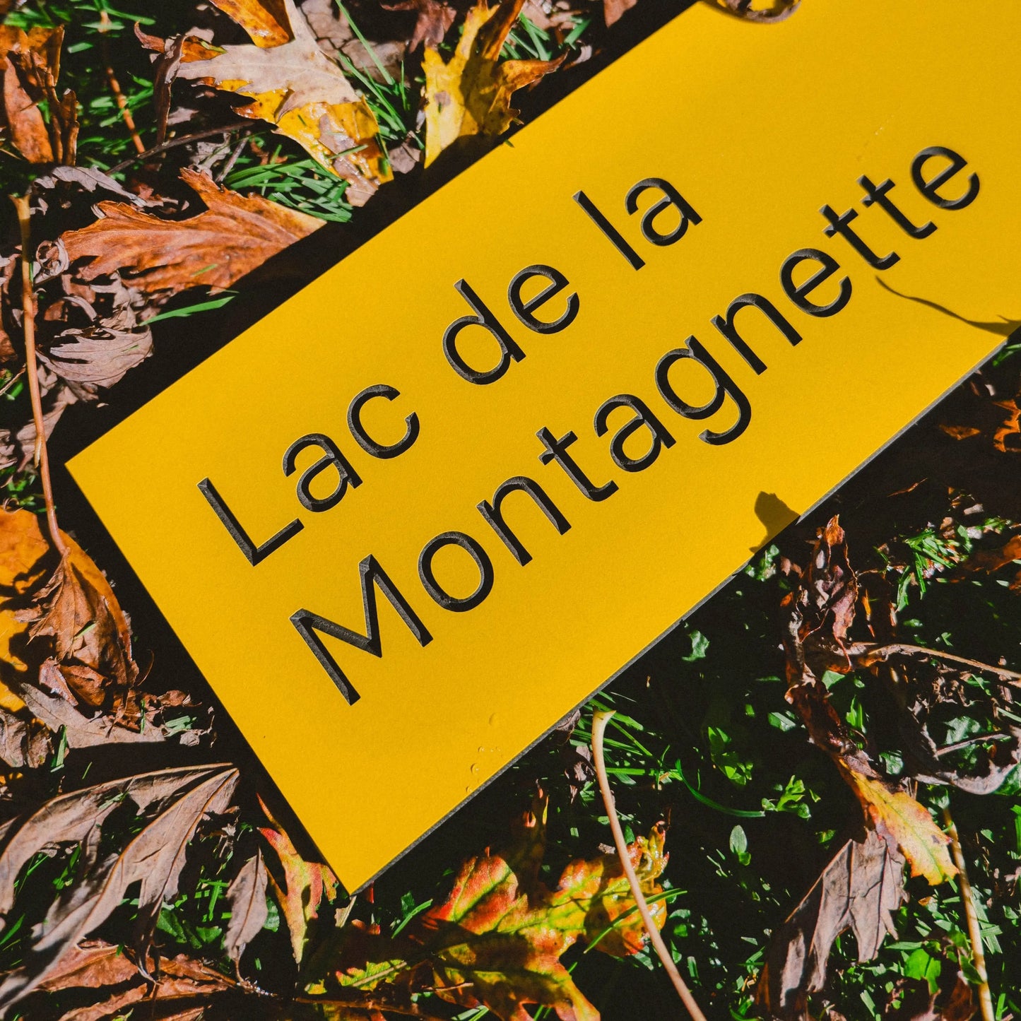 Lac de la montagnette - mon panneau de rando