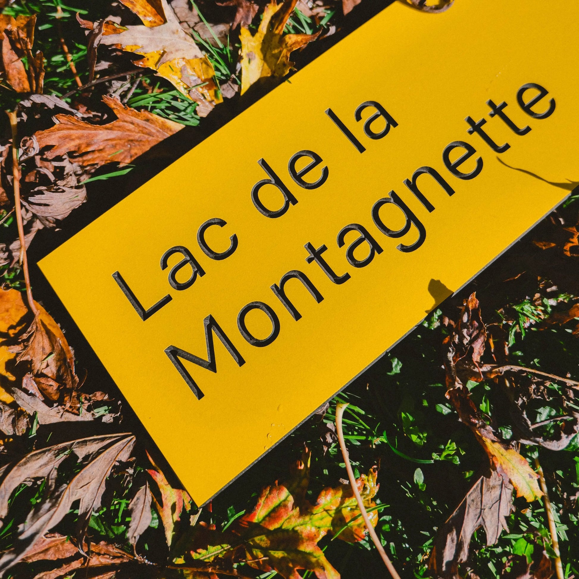 Lac de la montagnette - mon panneau de rando