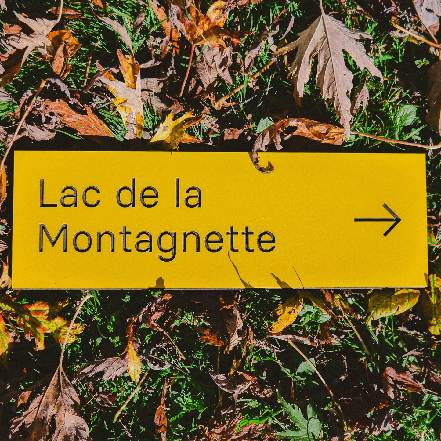 Lac de la montagnette - mon panneau de rando