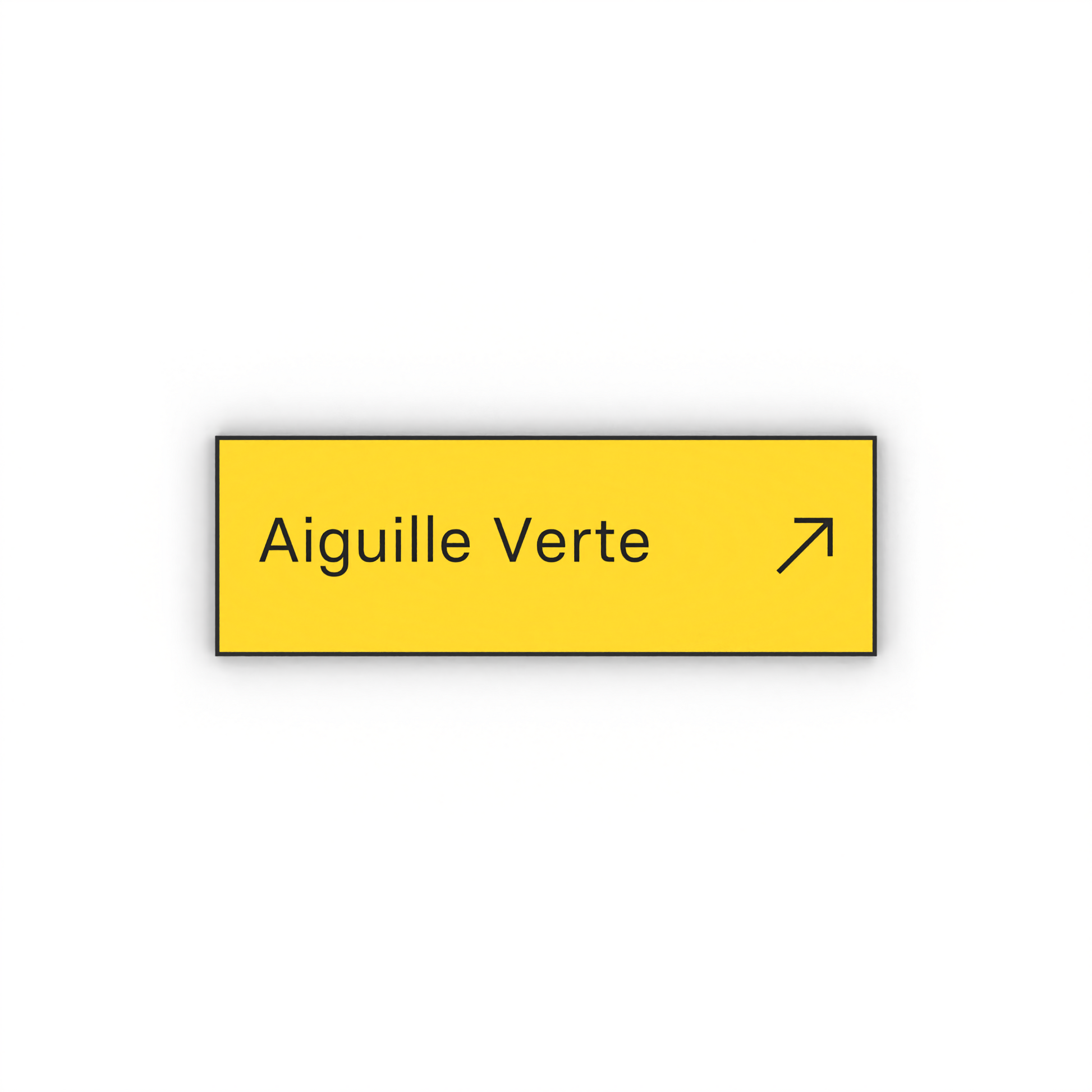 Aiguille Verte Mon panneau de rando