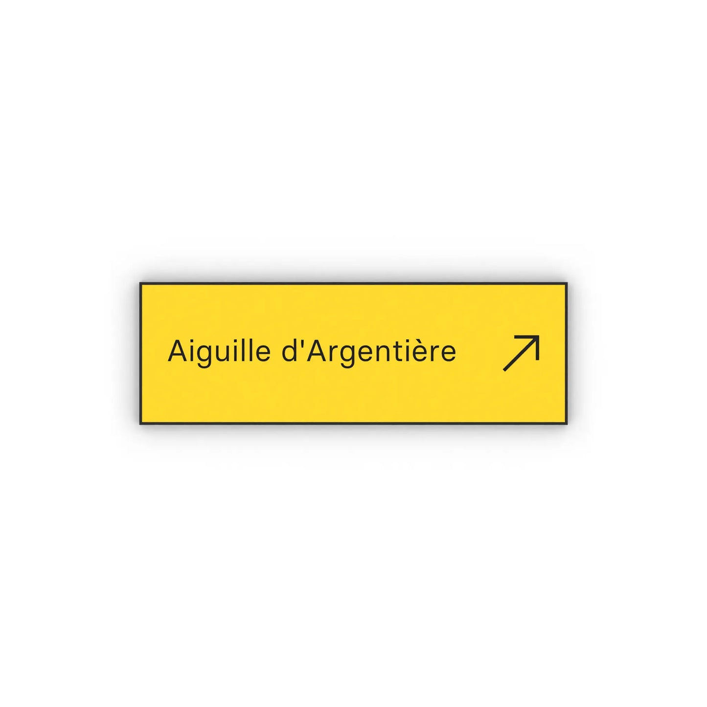 Aiguille d'Argentière Mon panneau de rando