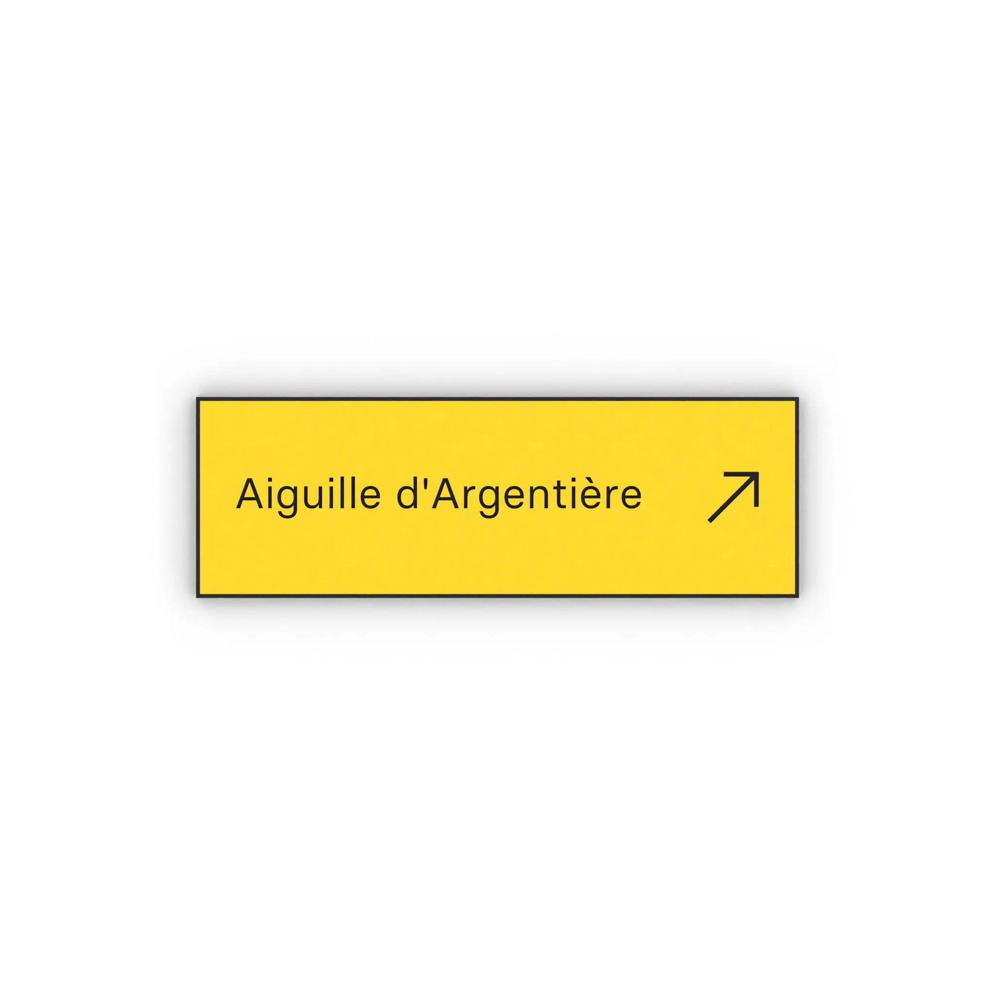 Aiguille d'Argentière Mon panneau de rando