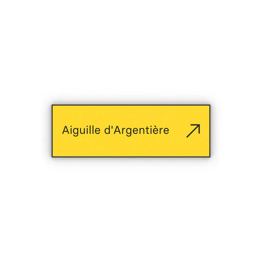 Aiguille d'Argentière Mon panneau de rando