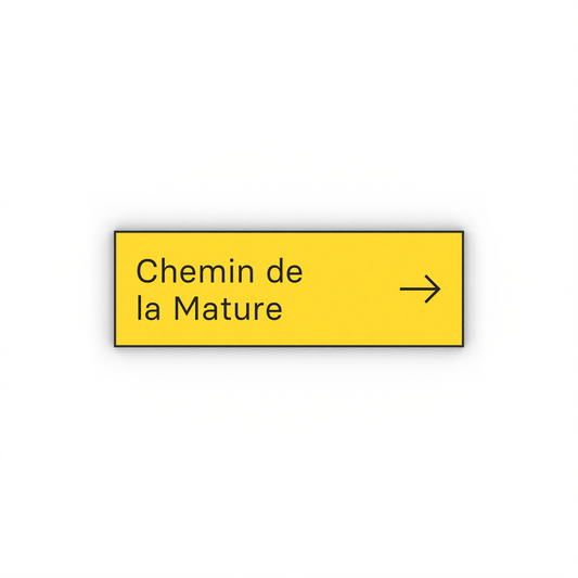 Chemin de la Mature Mon panneau de rando