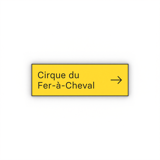 Cirque du Fer-à-Cheval Mon panneau de rando