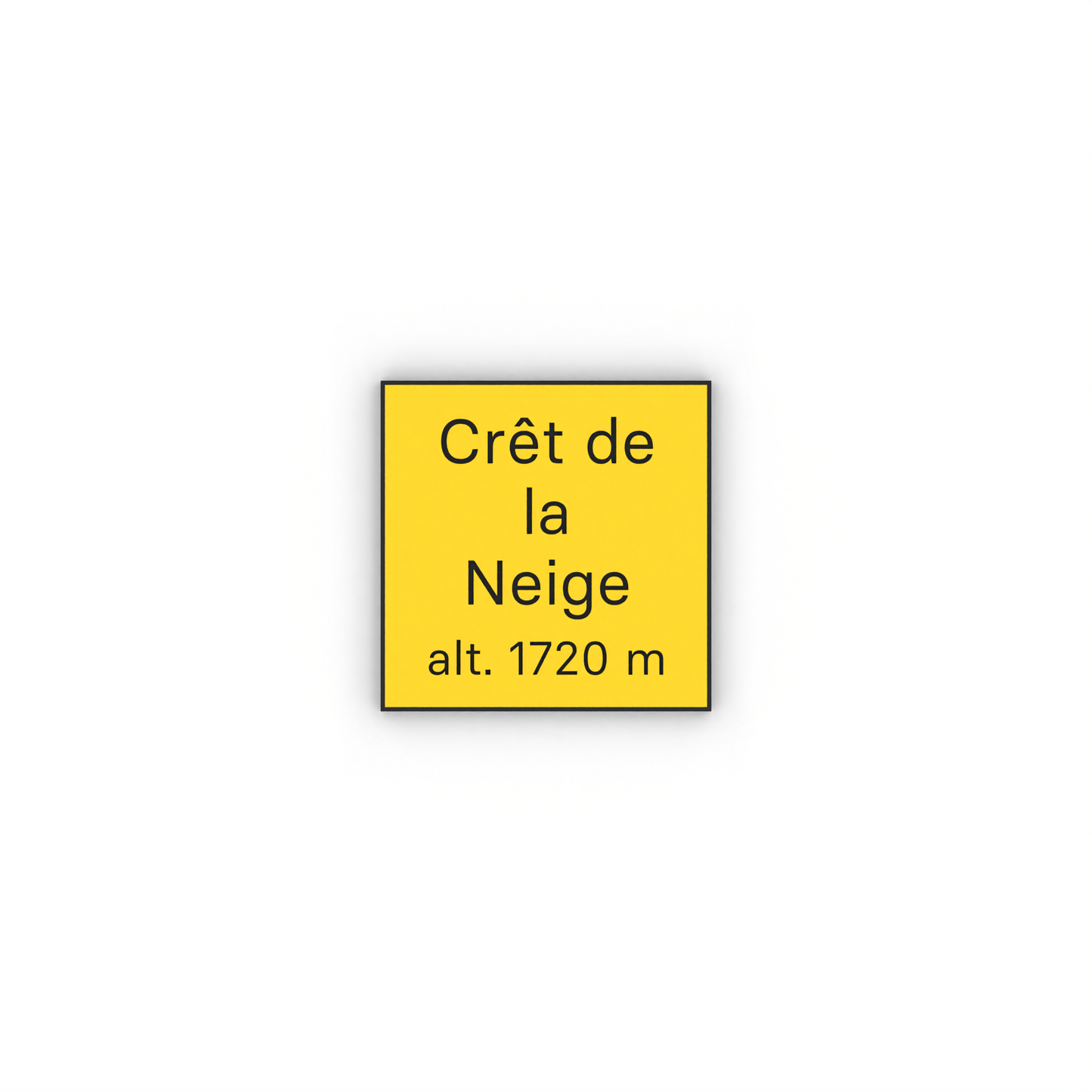 Crêt de la Neige Mon panneau de rando