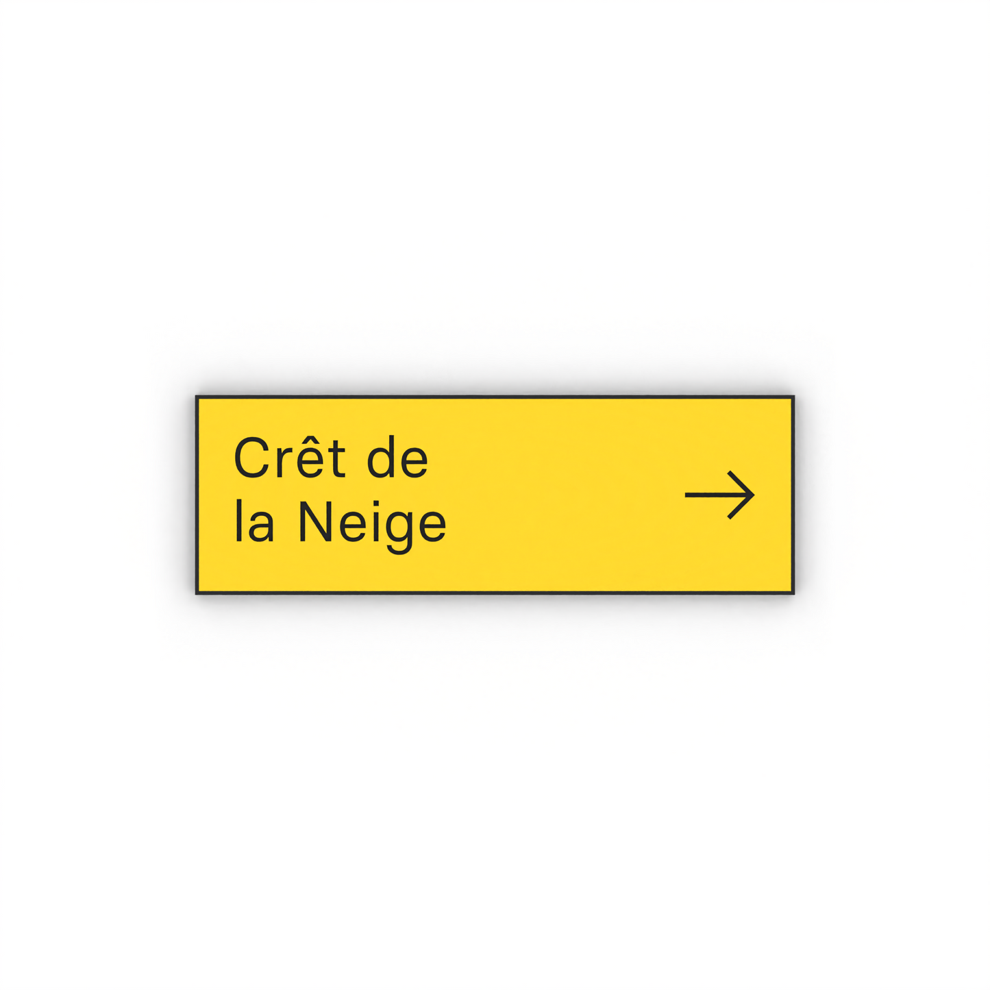 Crêt de la Neige Mon panneau de rando