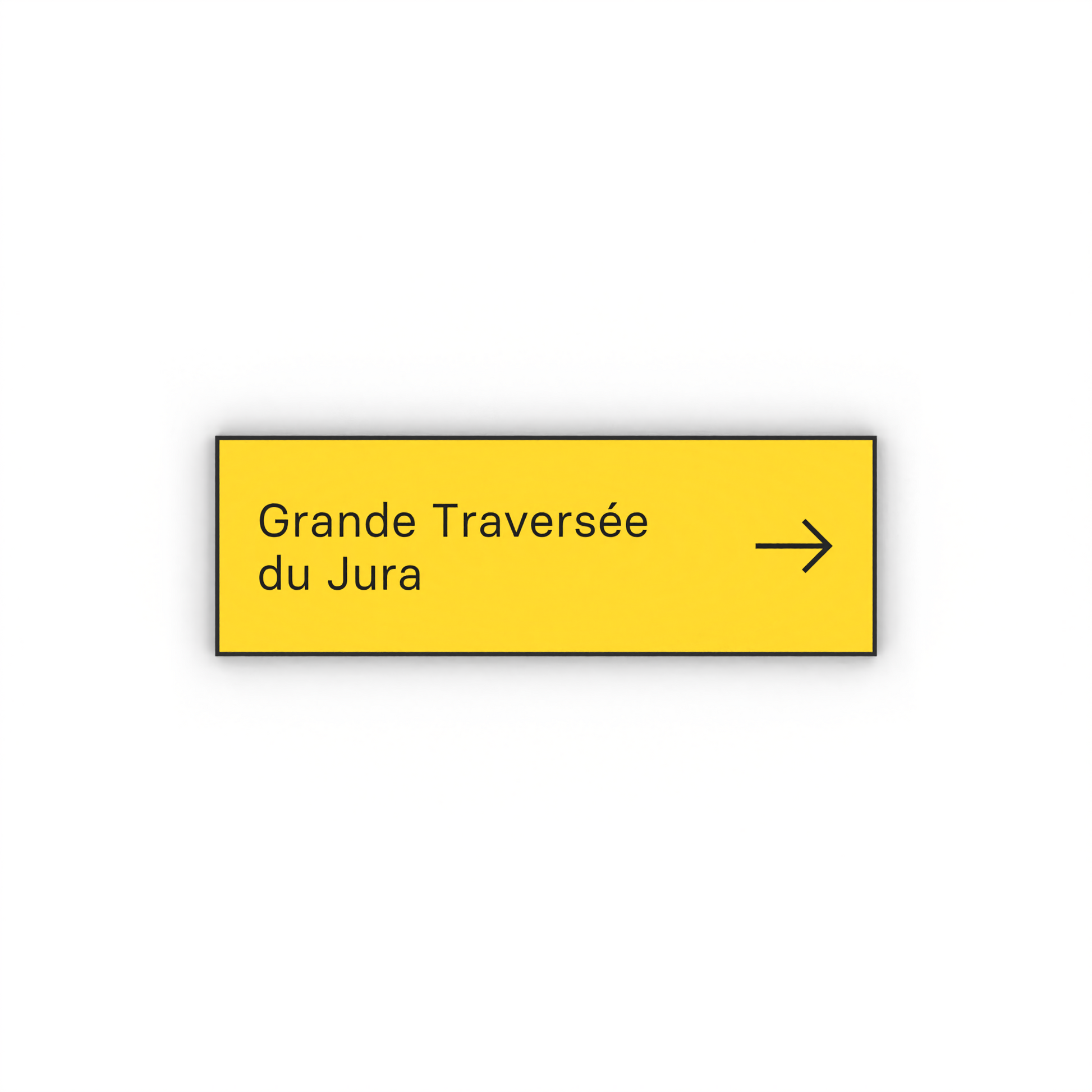 Grande Traversée du Jura Mon panneau de rando