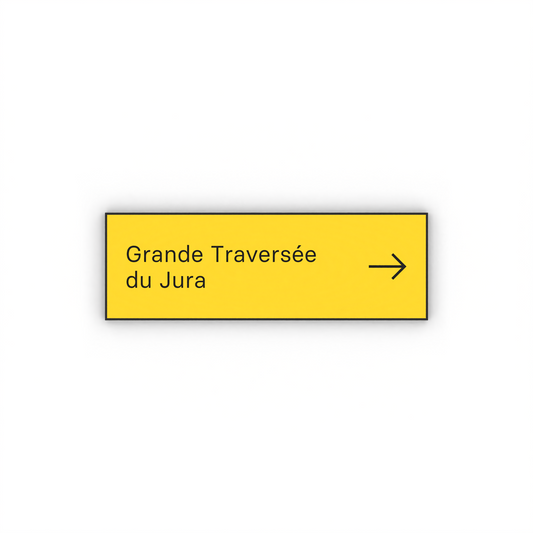 Grande Traversée du Jura Mon panneau de rando