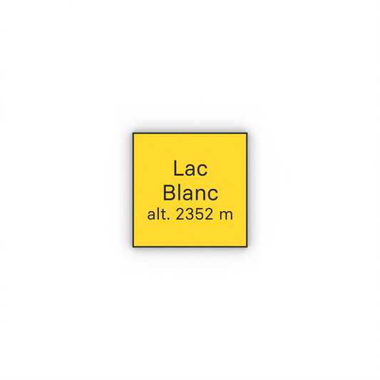 Lac Blanc Mon panneau de rando