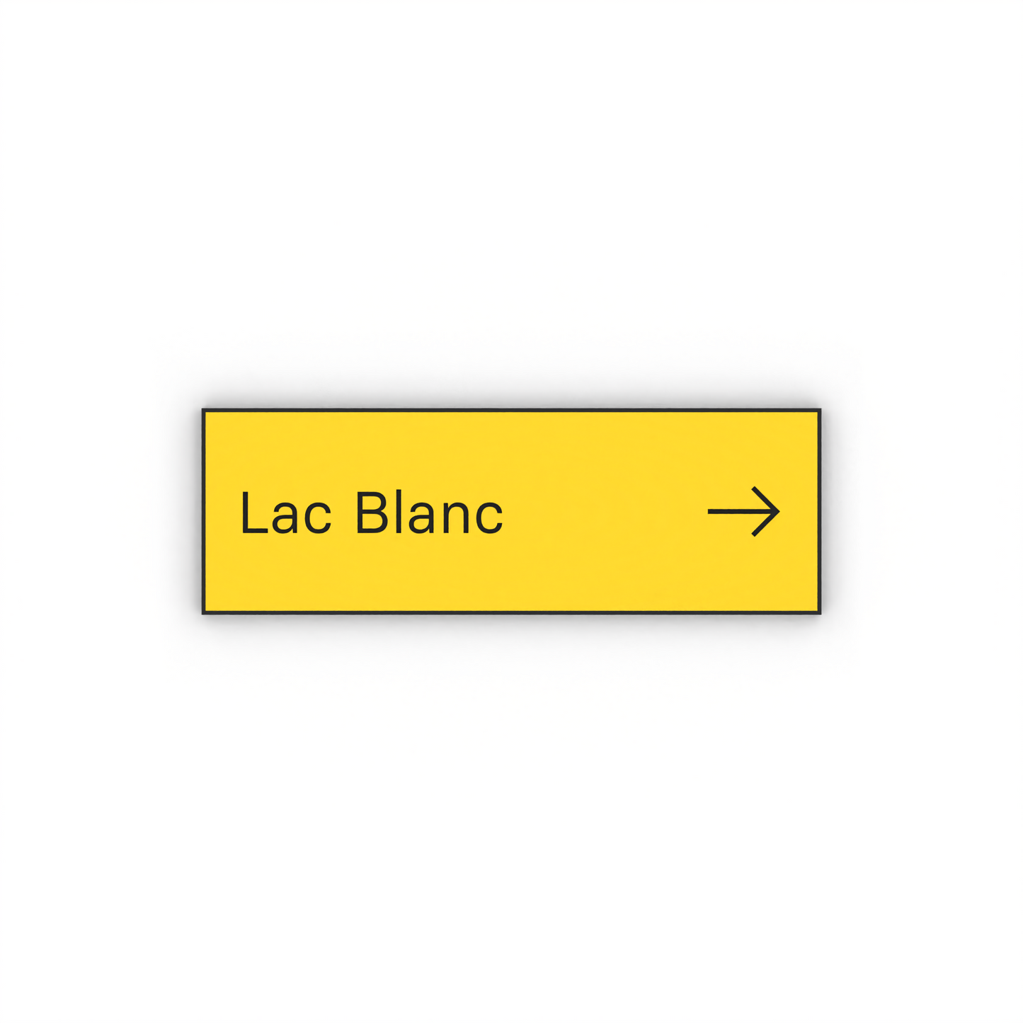 Lac Blanc Mon panneau de rando