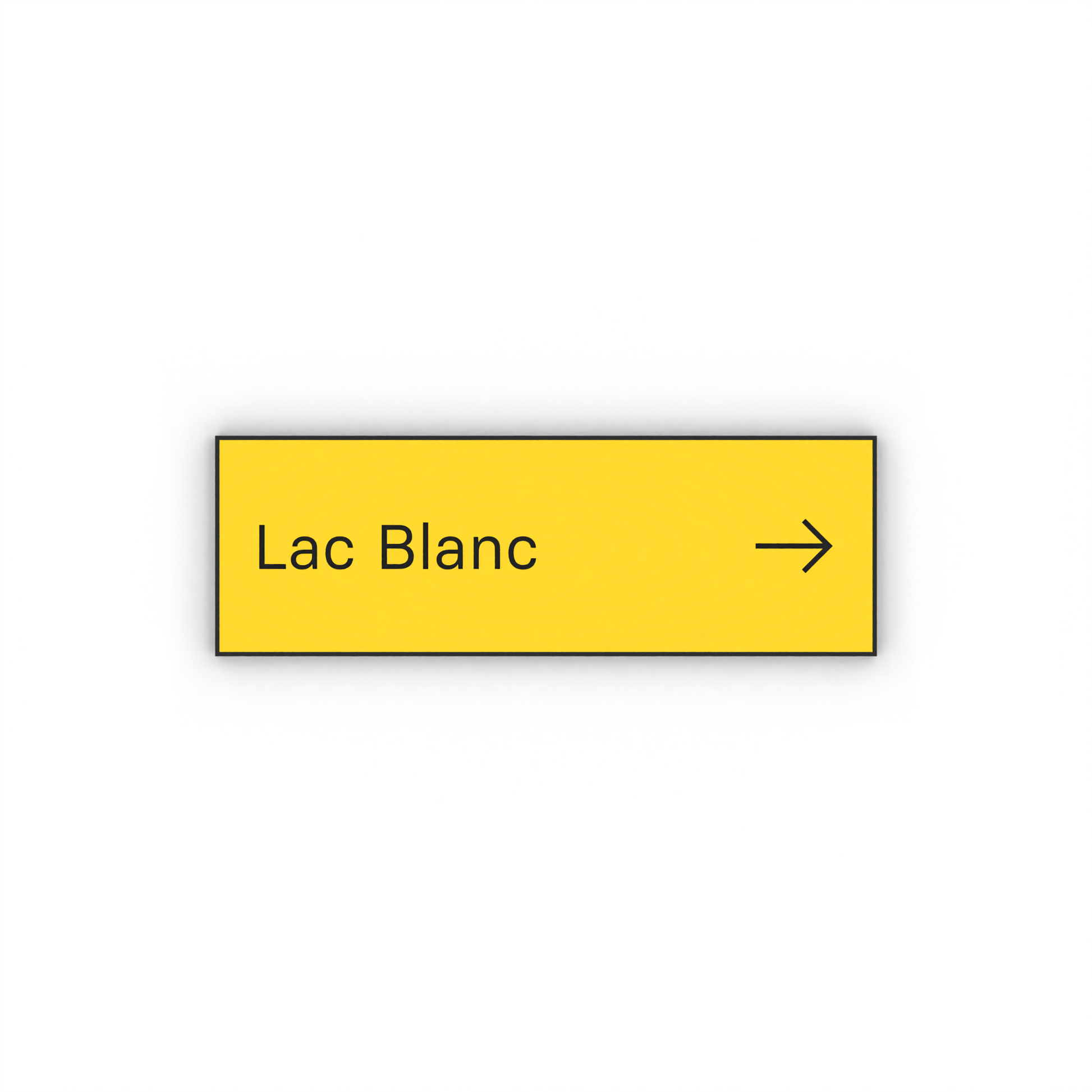 Lac Blanc Mon panneau de rando