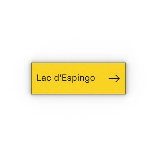 Lac d'Espingo Mon panneau de rando