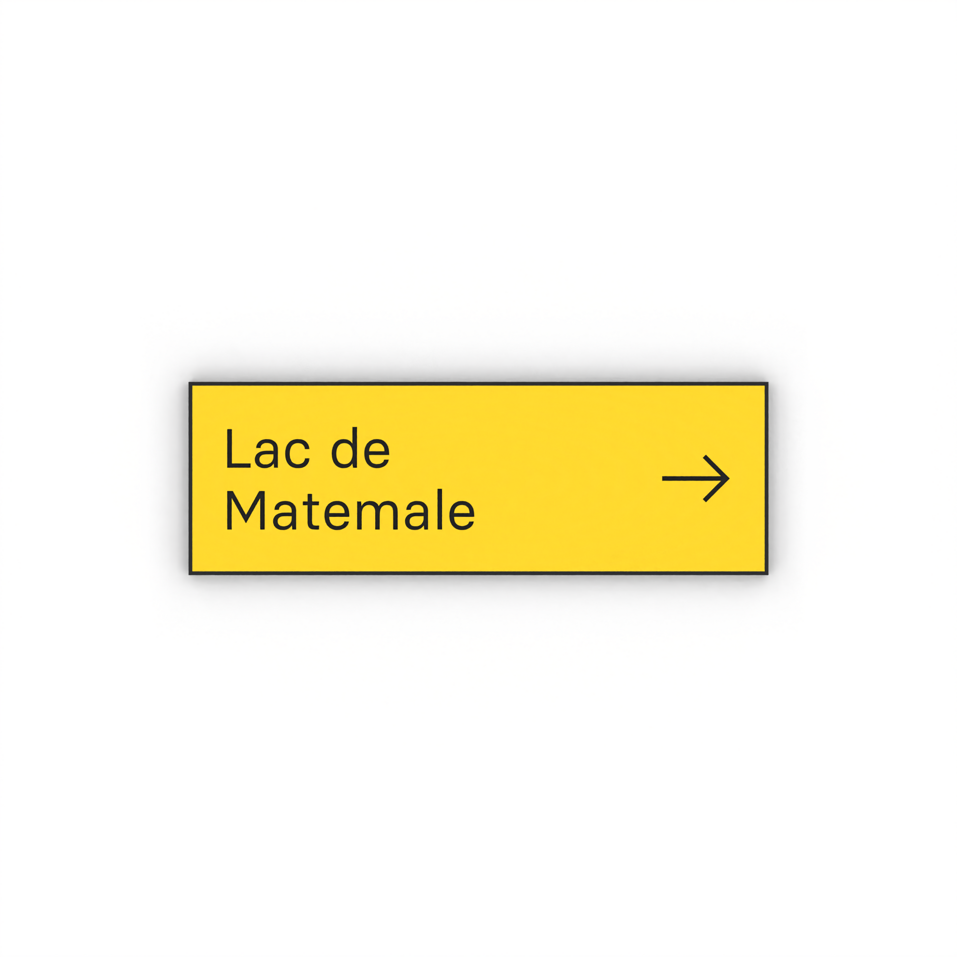 Lac de Matemale Mon panneau de rando