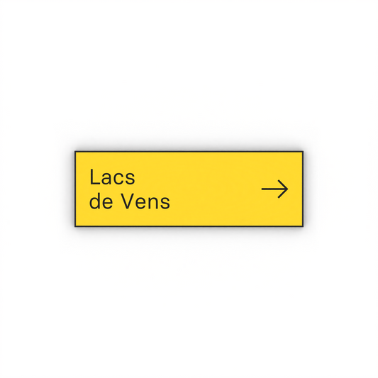 Lacs de Vens Mon panneau de rando