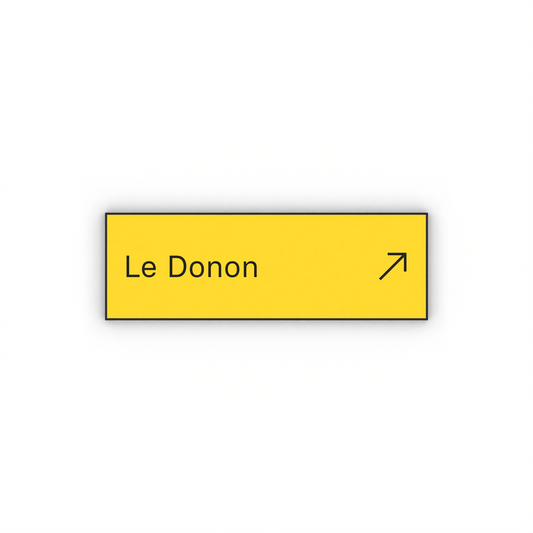 Le Donon Mon panneau de rando
