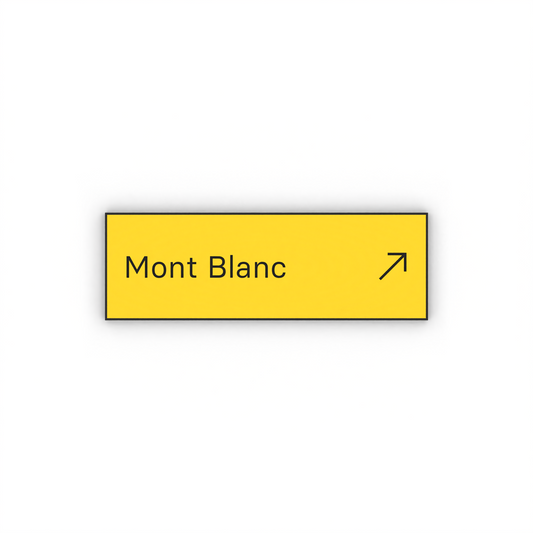 Mont Blanc Mon panneau de rando