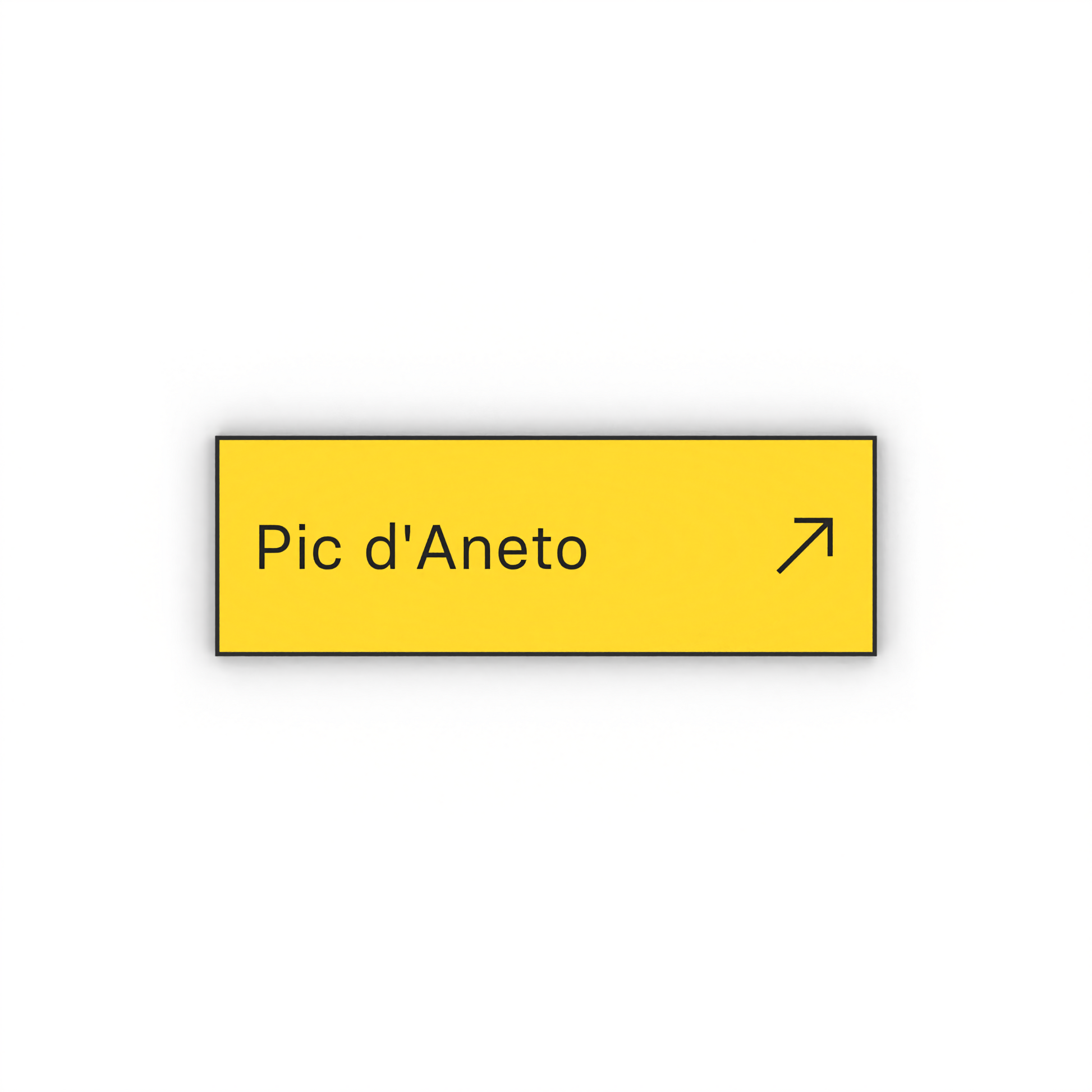 Pic d'Aneto Mon panneau de rando