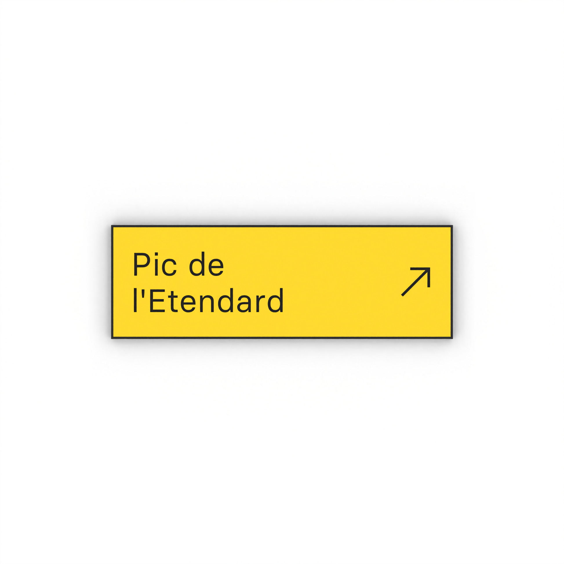 Pic de l'Etendard Mon panneau de rando