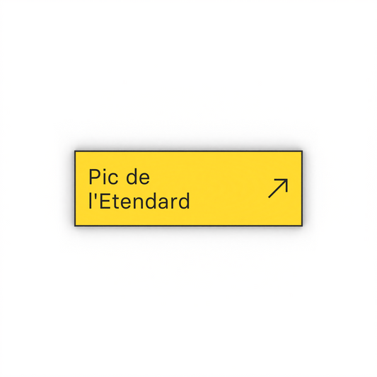 Pic de l'Etendard Mon panneau de rando