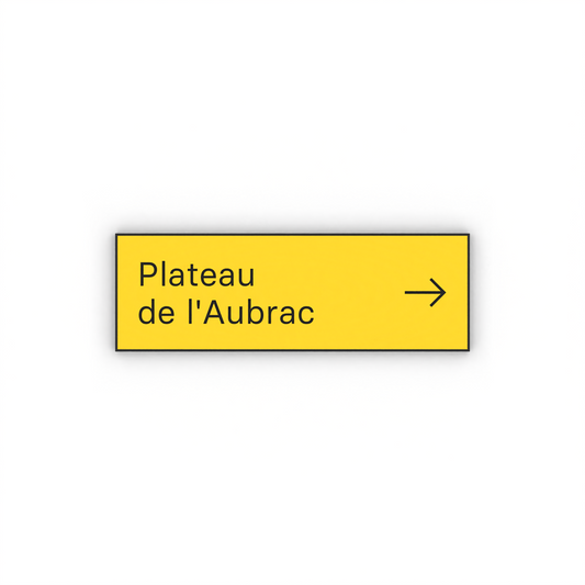 Plateau de l'Aubrac Mon panneau de rando
