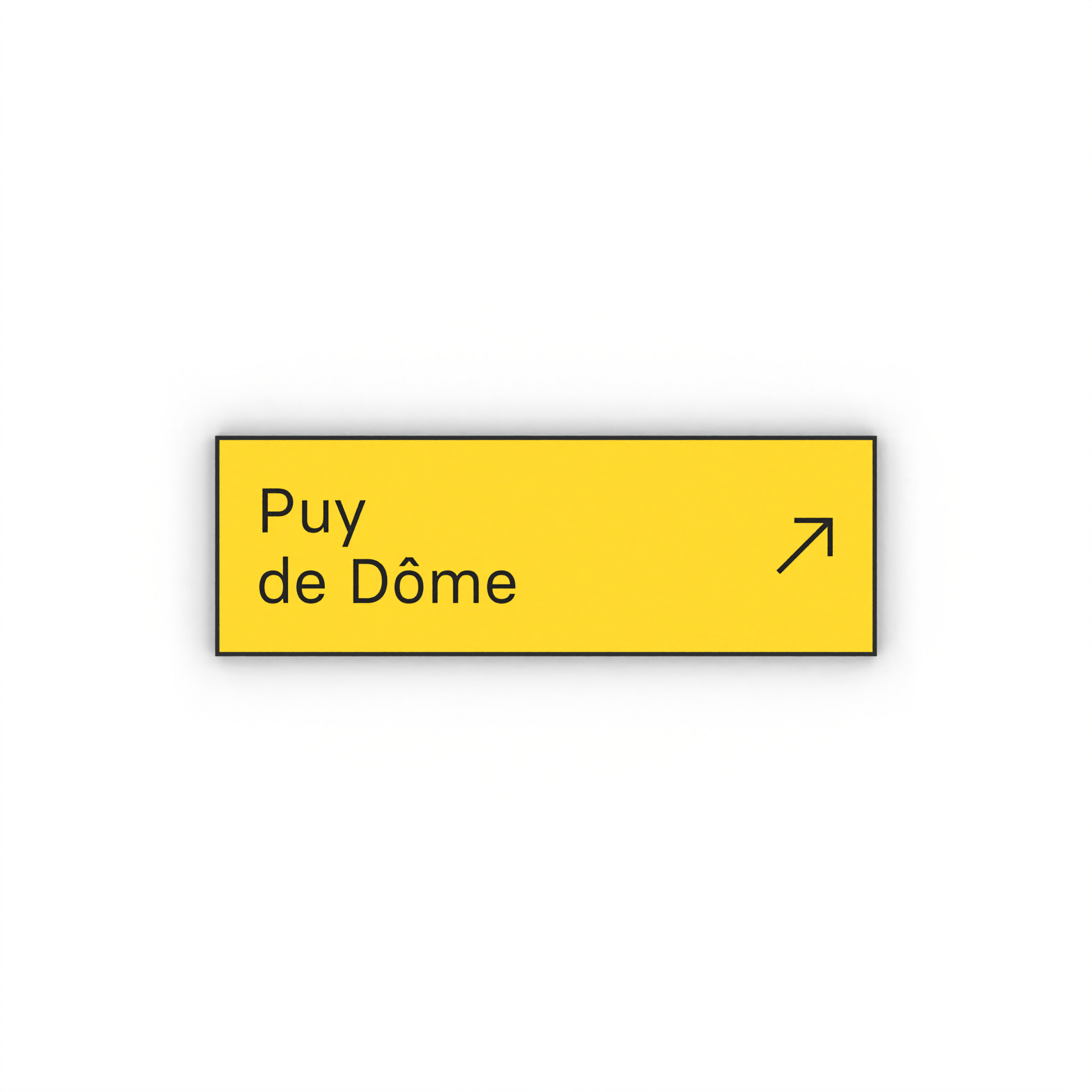 Puy de Dôme Mon panneau de rando