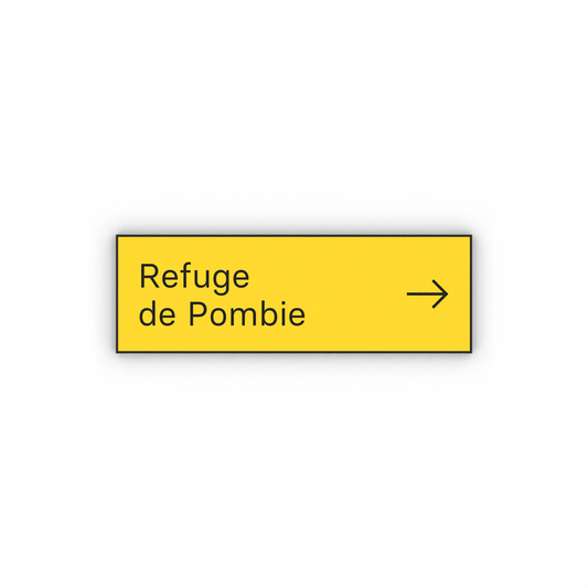 Refuge de Pombie Mon panneau de rando