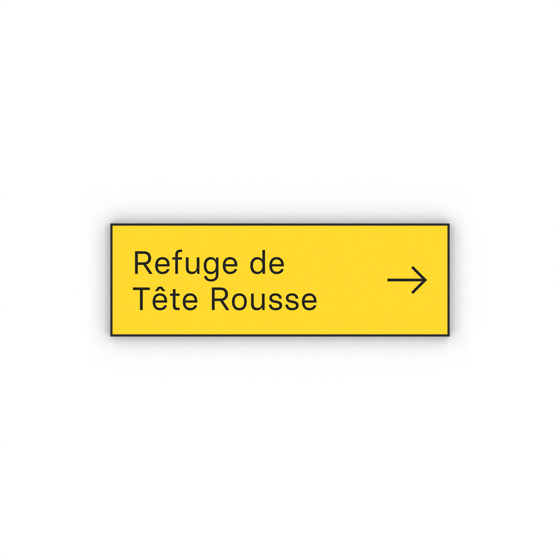Refuge de Tête Rousse Mon panneau de rando