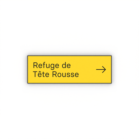 Refuge de Tête Rousse Mon panneau de rando