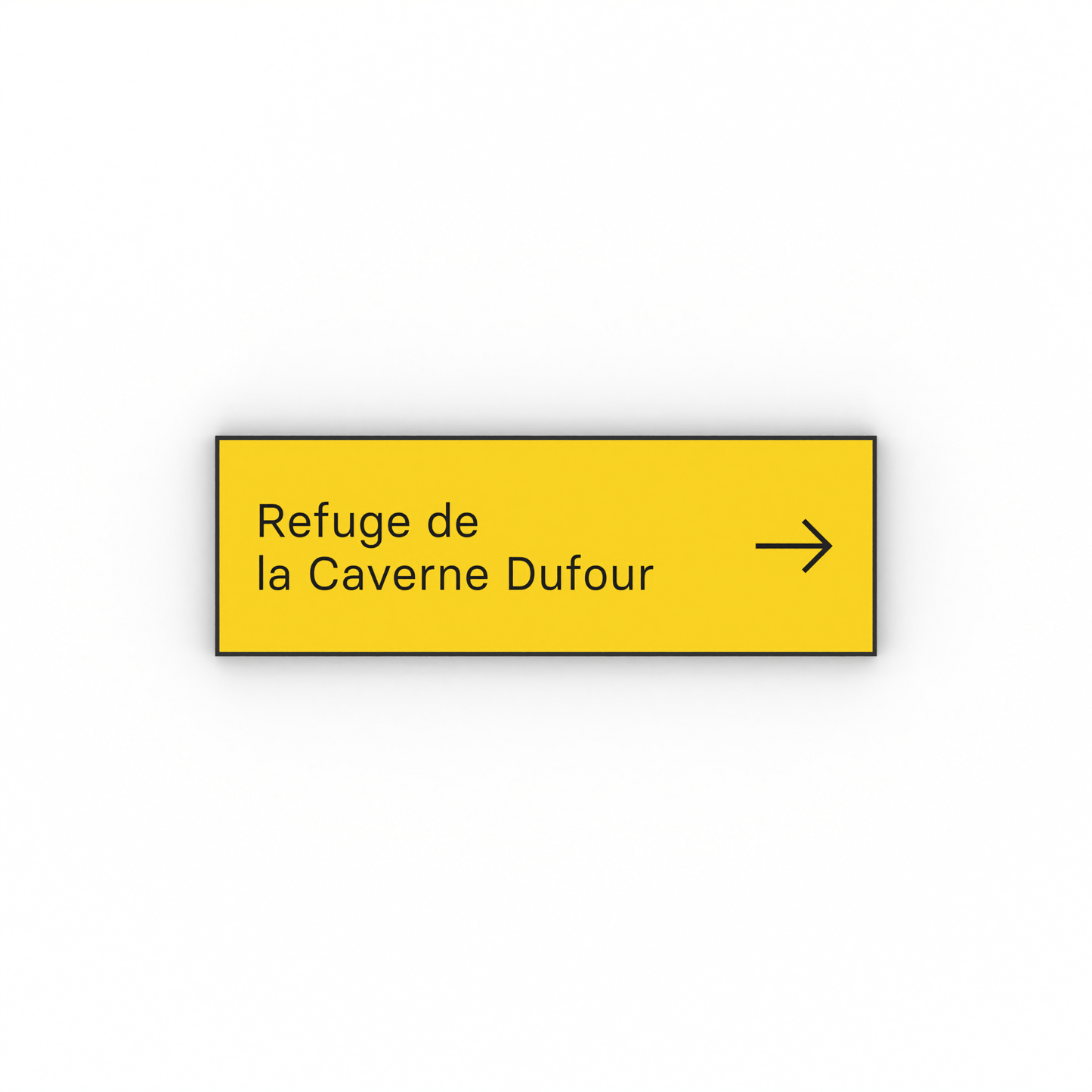 Refuge de la Caverne Dufour Mon panneau de rando