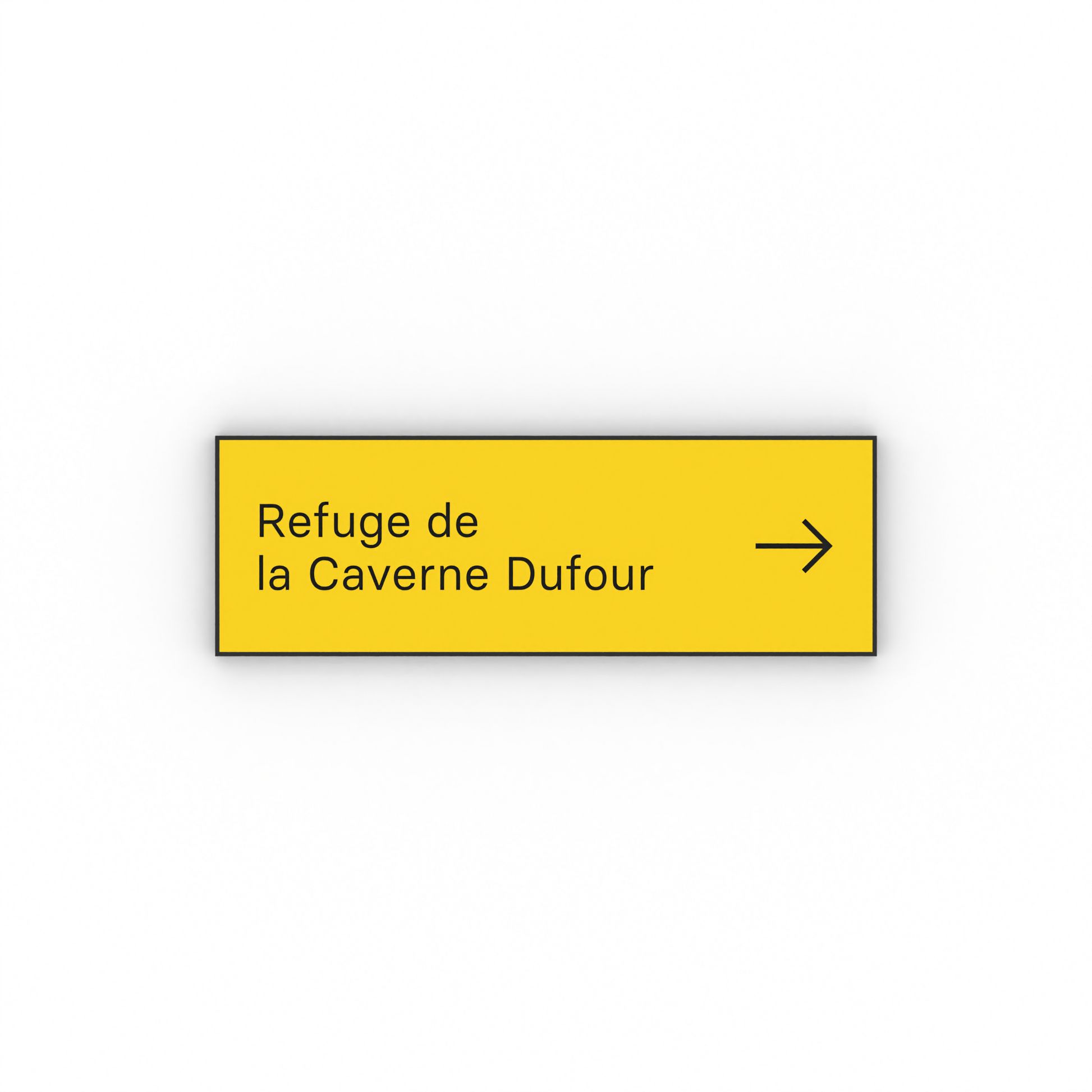 Refuge de la Caverne Dufour Mon panneau de rando