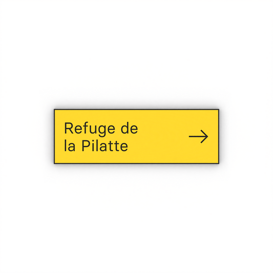 Refuge de la Pilatte Mon panneau de rando