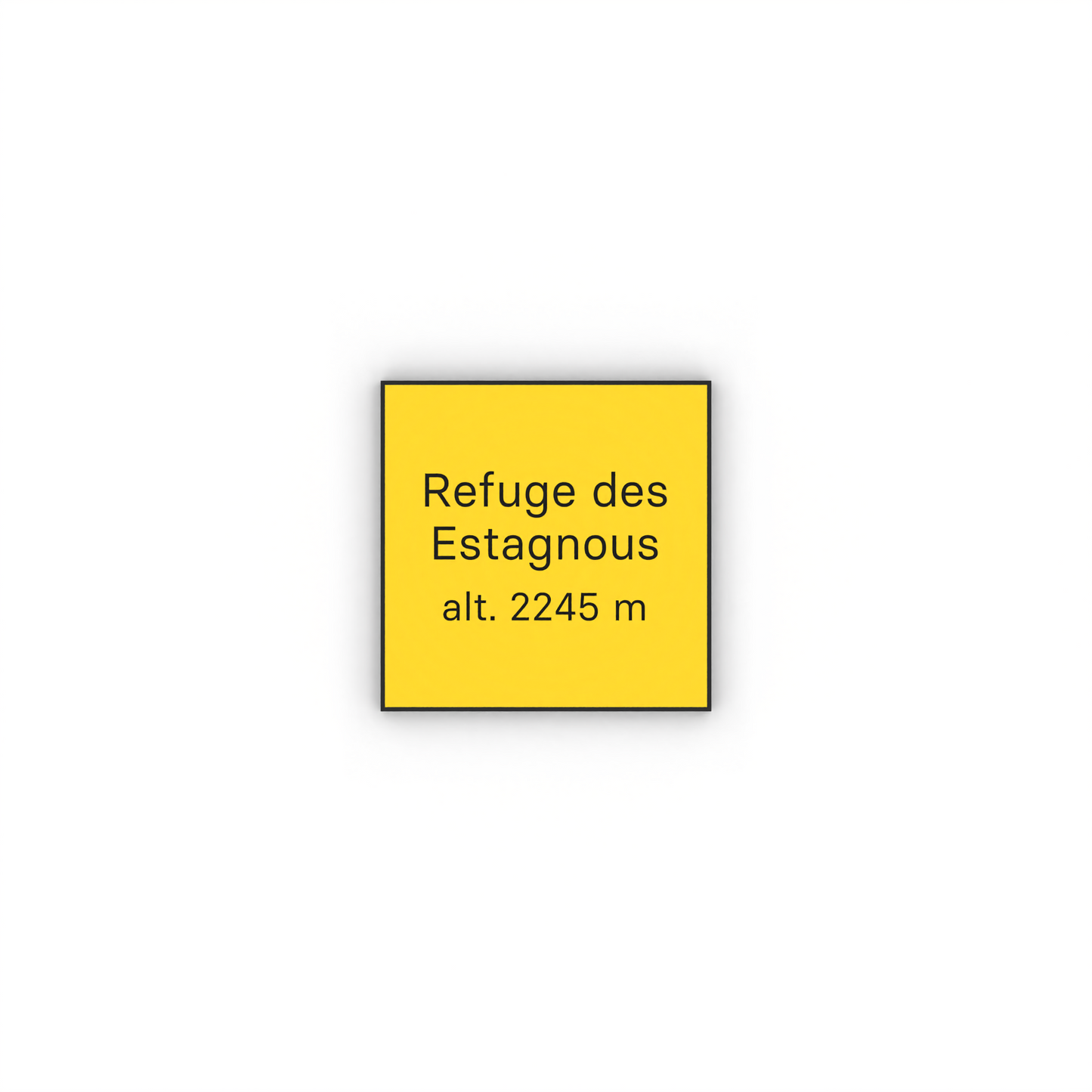Refuge des Estagnous Mon panneau de rando