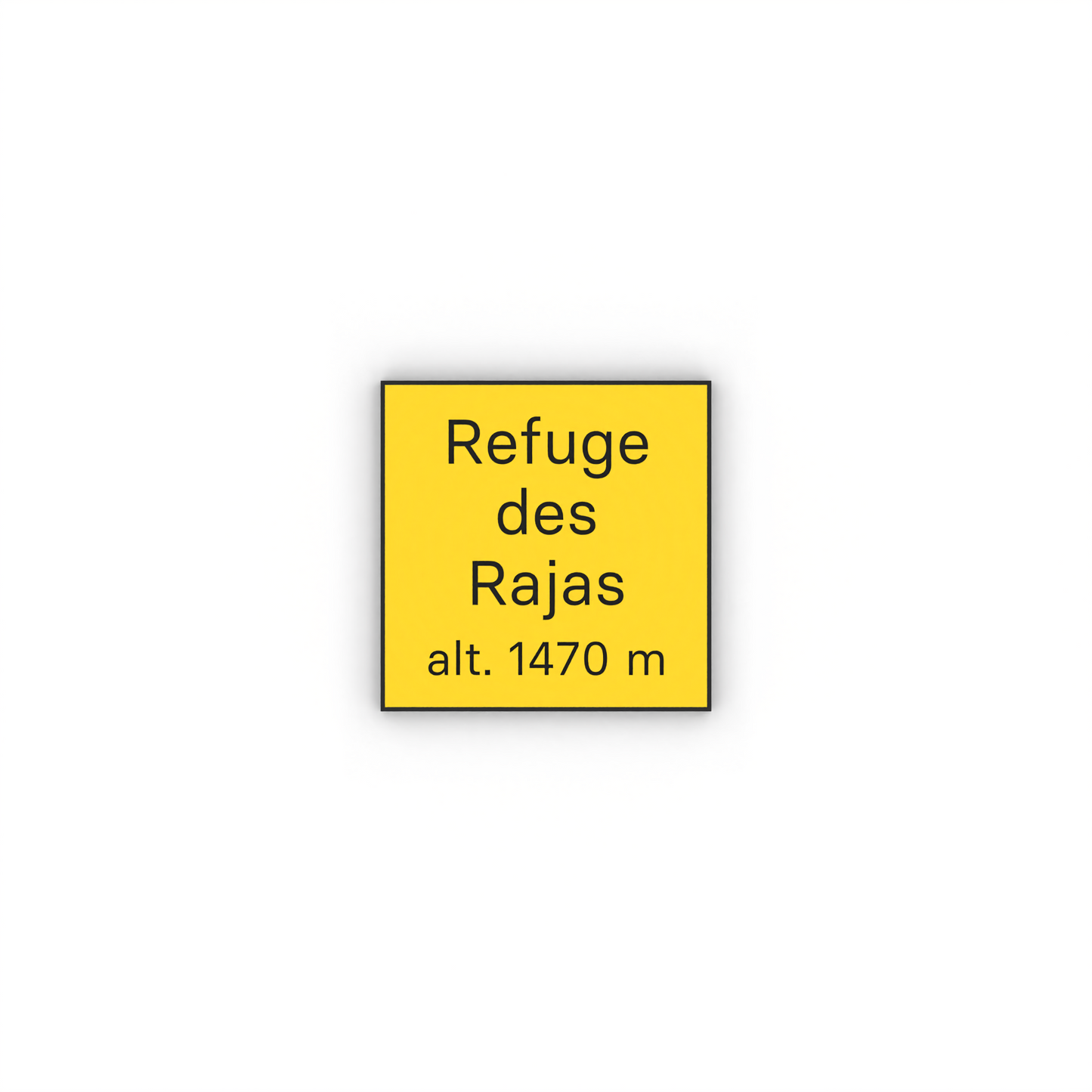 Refuge des Rajas Mon panneau de rando