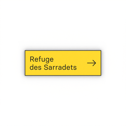 Refuge des Sarradets Mon panneau de rando