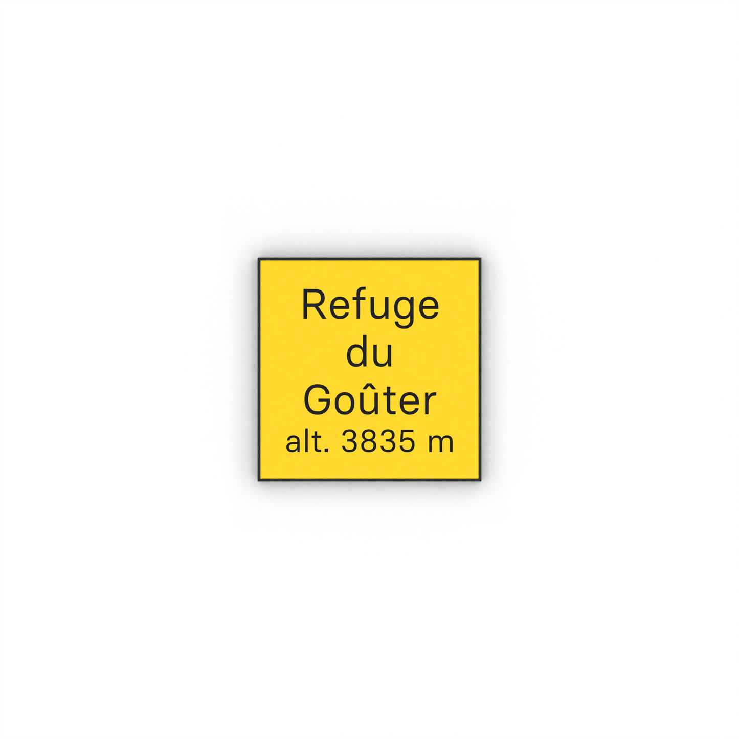 Refuge du Goûter Mon panneau de rando