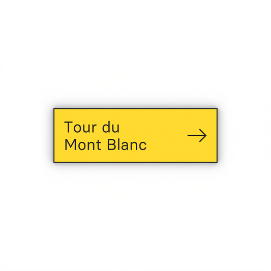 Tour du Mont Blanc Mon panneau de rando