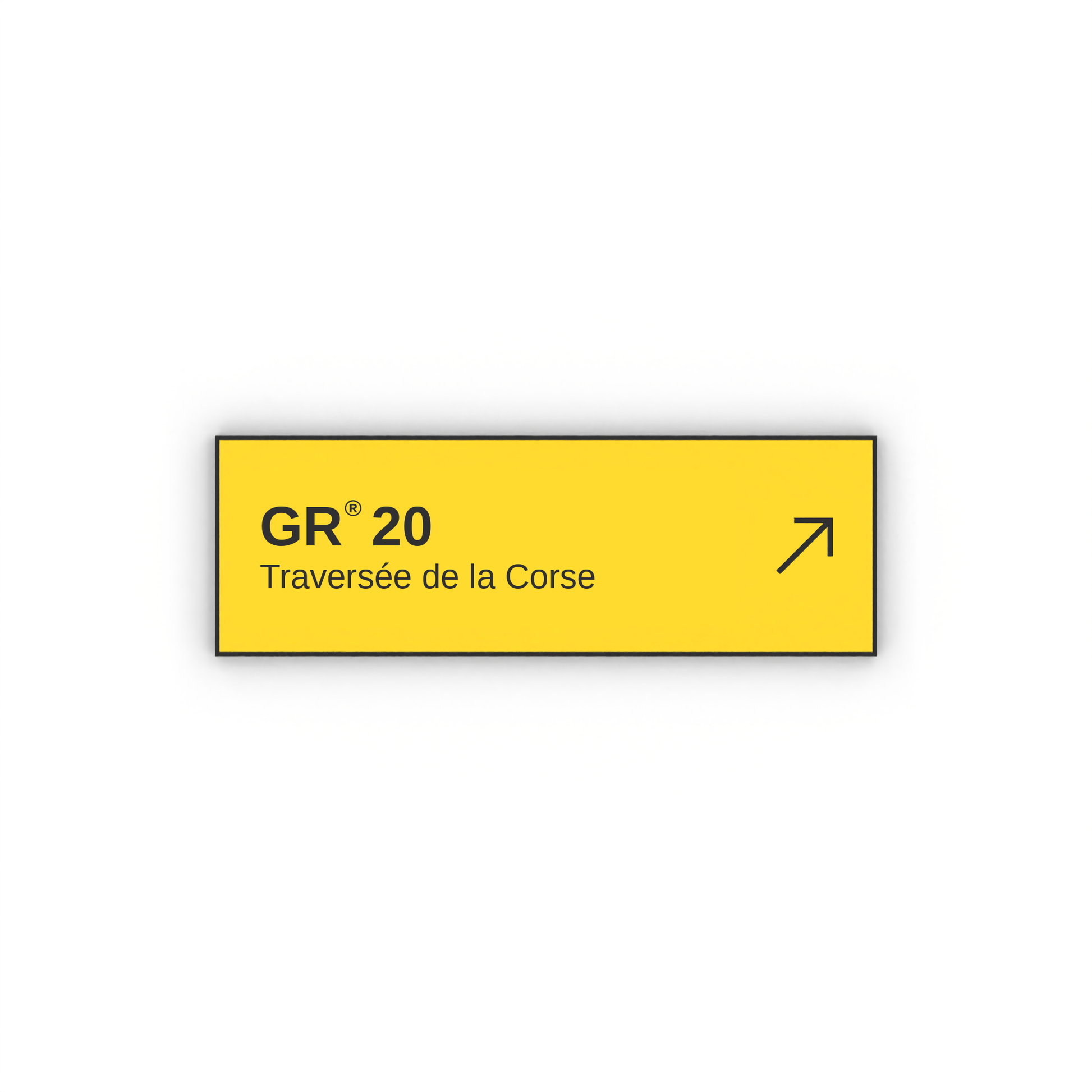 Panneau de randonnée Traversée de la Corse GR®20