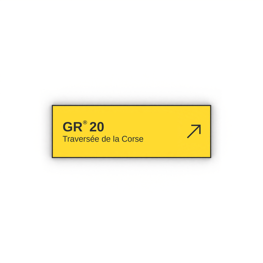Panneau de randonnée Traversée de la Corse GR®20
