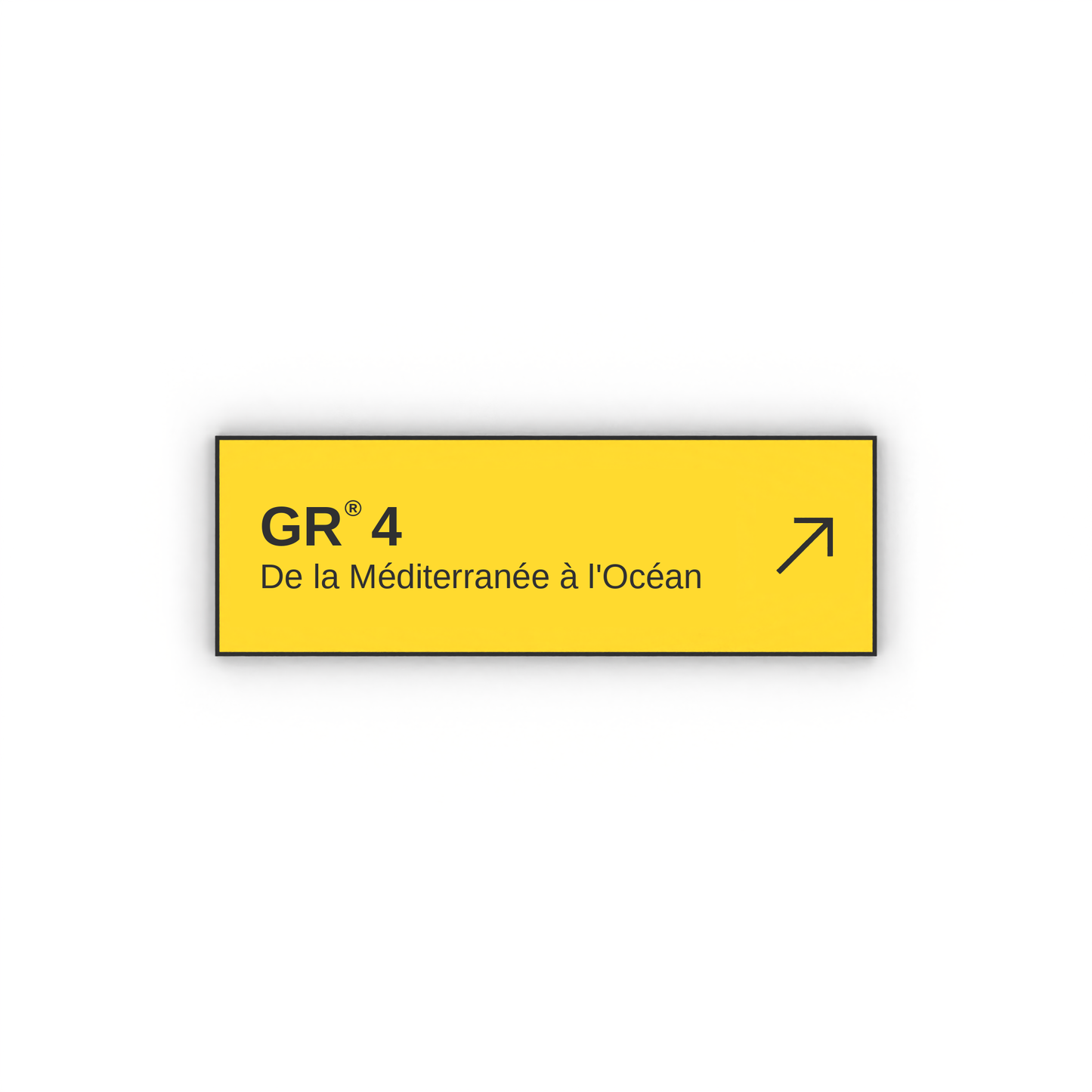 Panneau de randonnée De la Méditerranée à l'Océan GR®4
