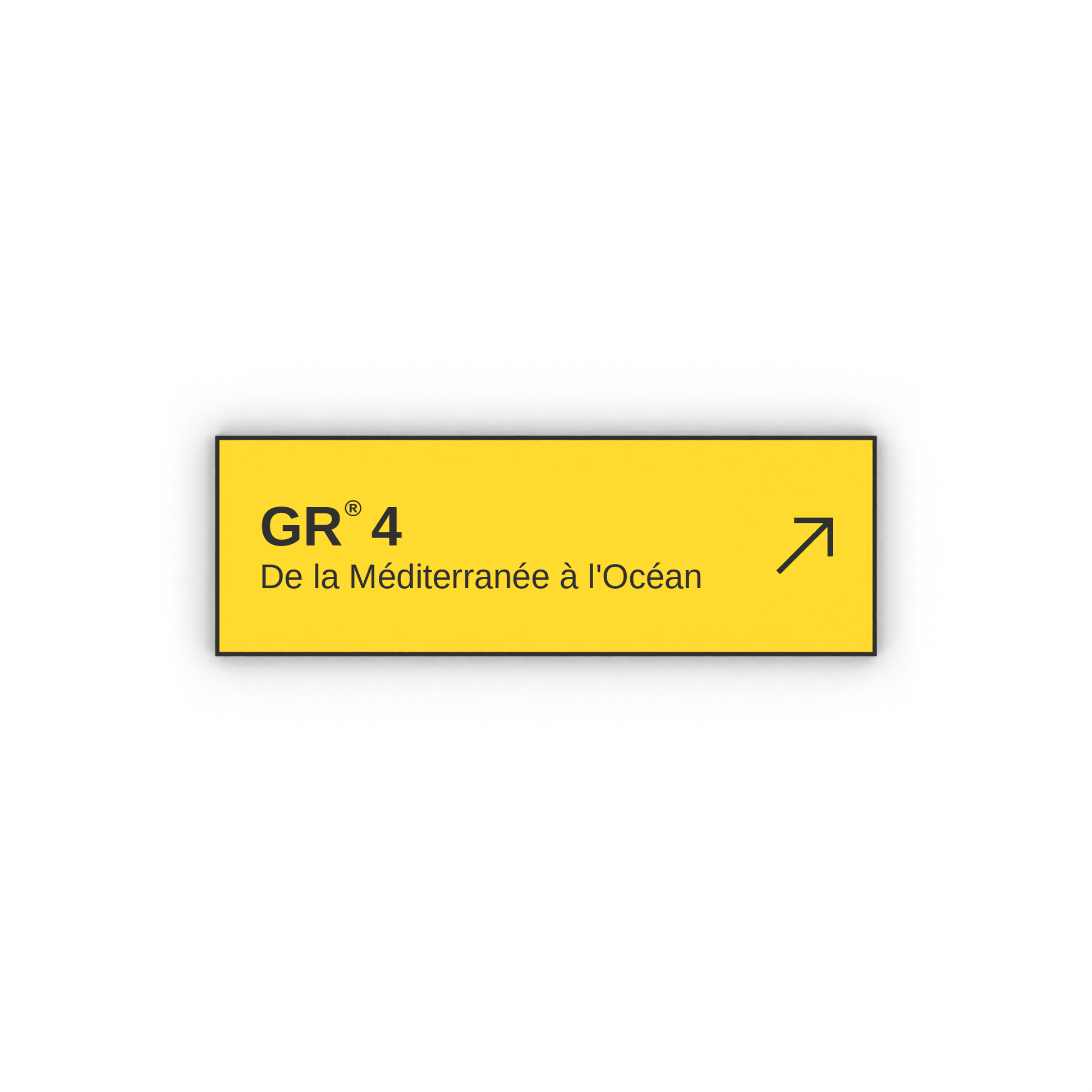 Panneau de randonnée De la Méditerranée à l'Océan GR®4