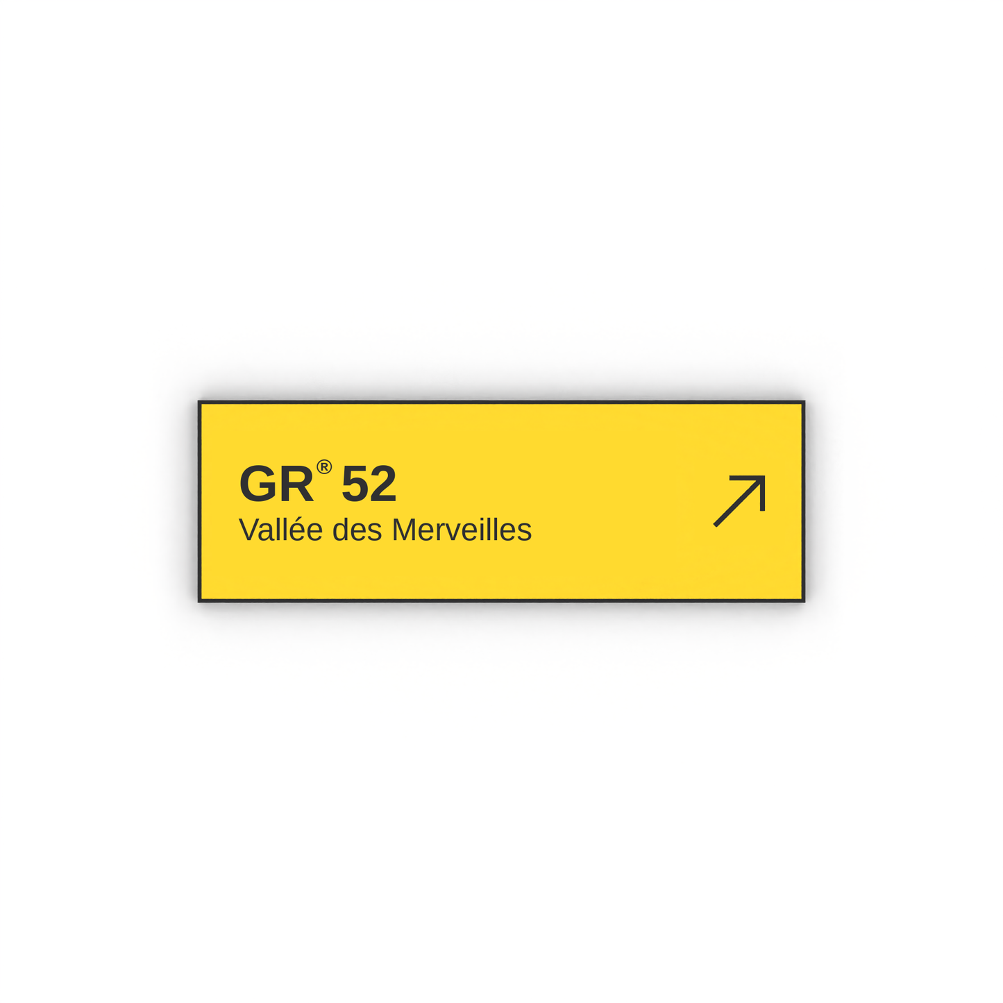 Panneau de randonnée Vallée des Merveilles GR®52