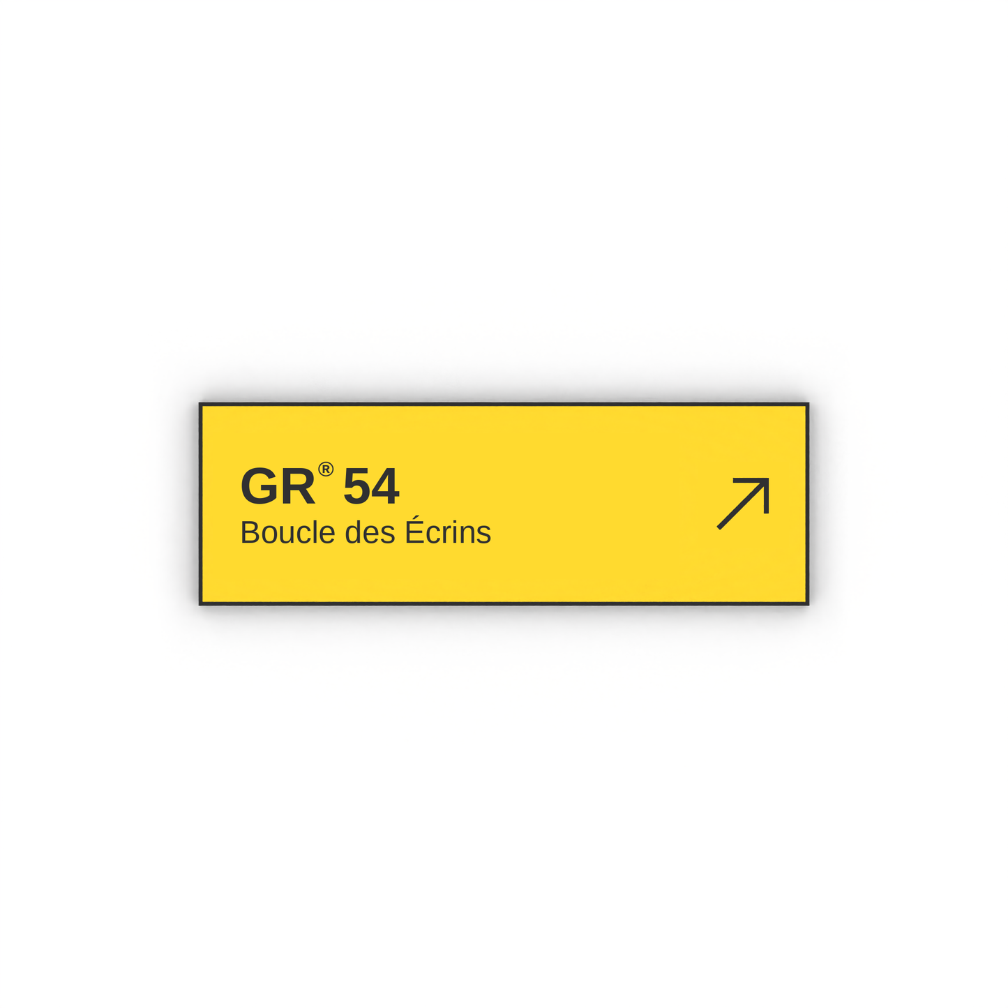 Panneau de randonnée Boucle des Écrins GR®54
