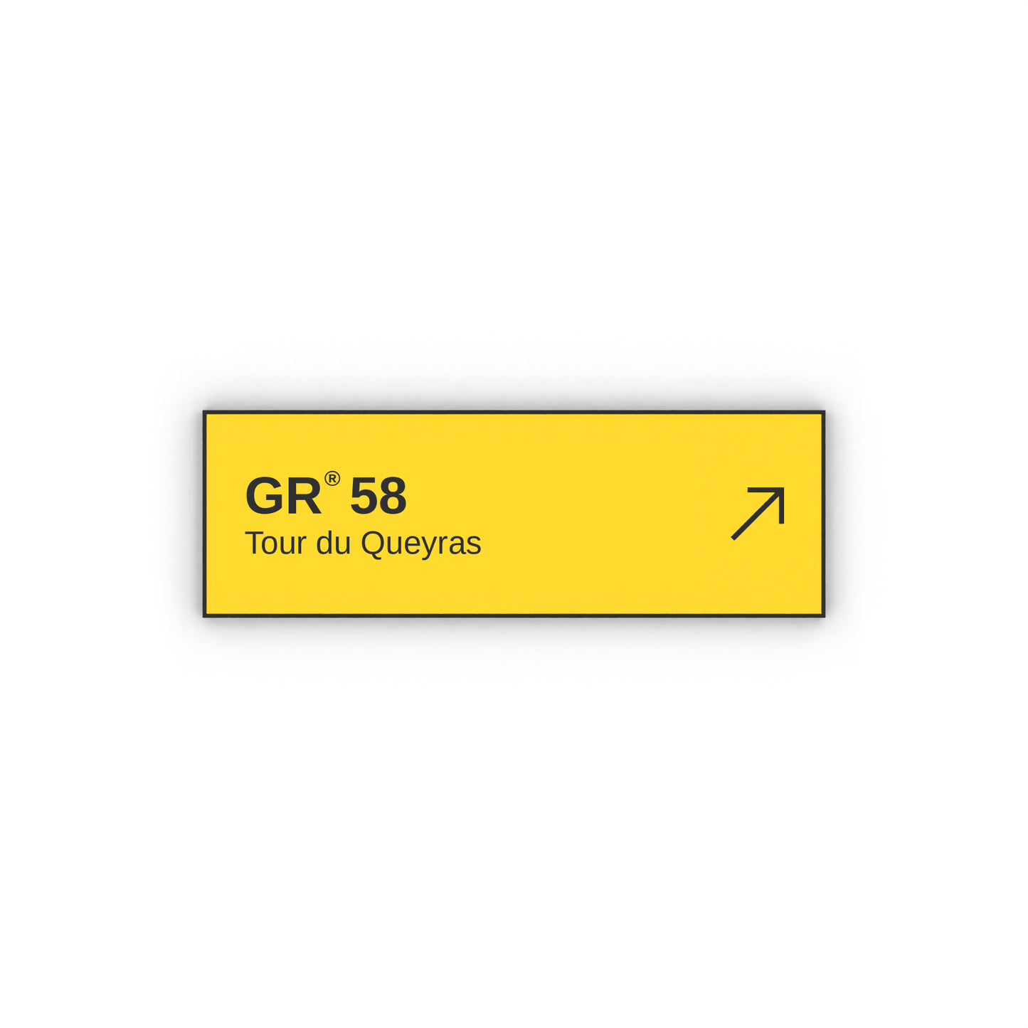 Panneau de randonnée Tour du Queyras GR®58