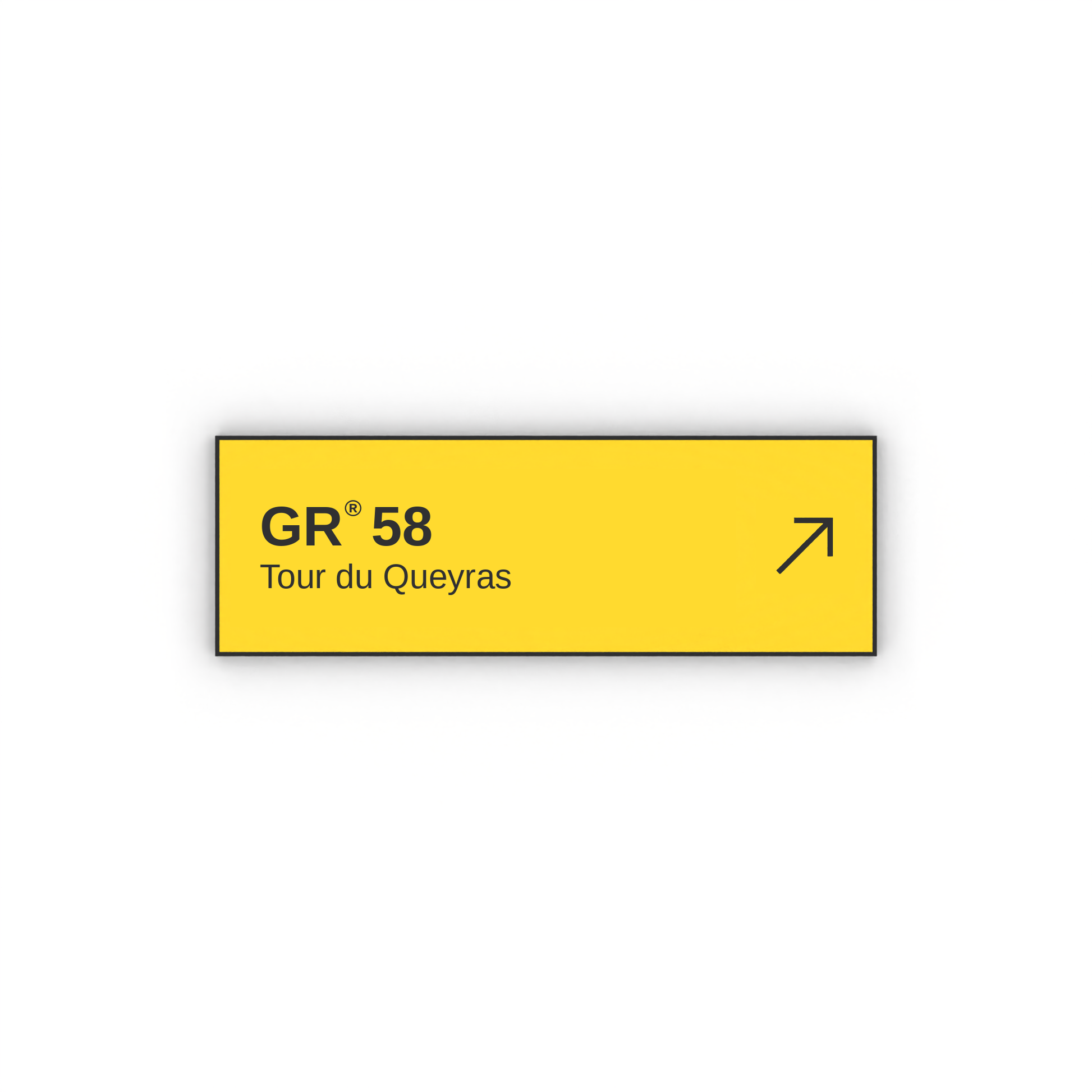 Panneau de randonnée Tour du Queyras GR®58