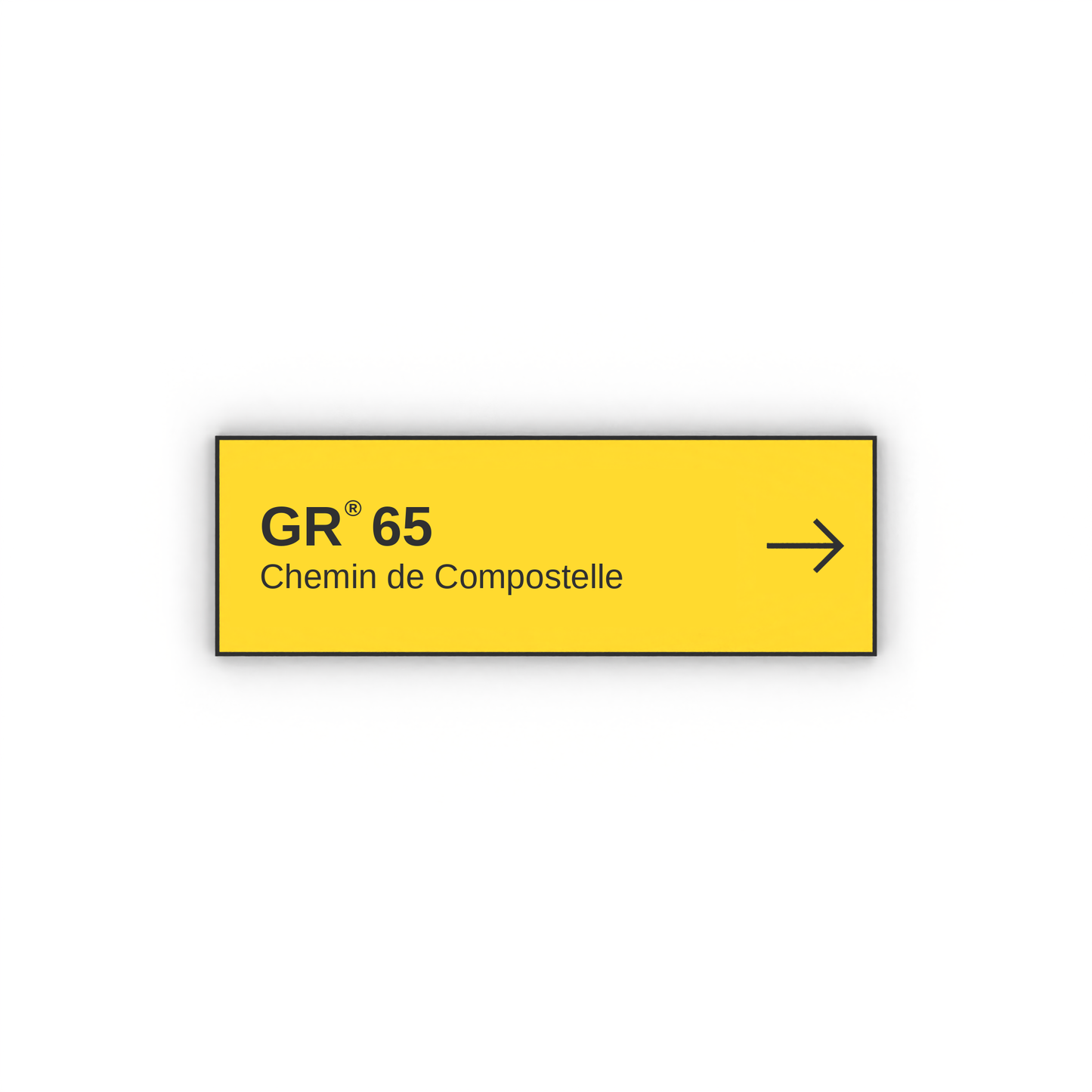 Panneau de randonnée Chemin de Compostelle GR®65