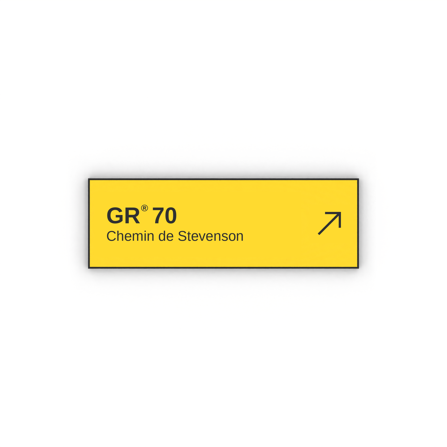 Panneau de randonnée Chemin de Stevenson GR®70
