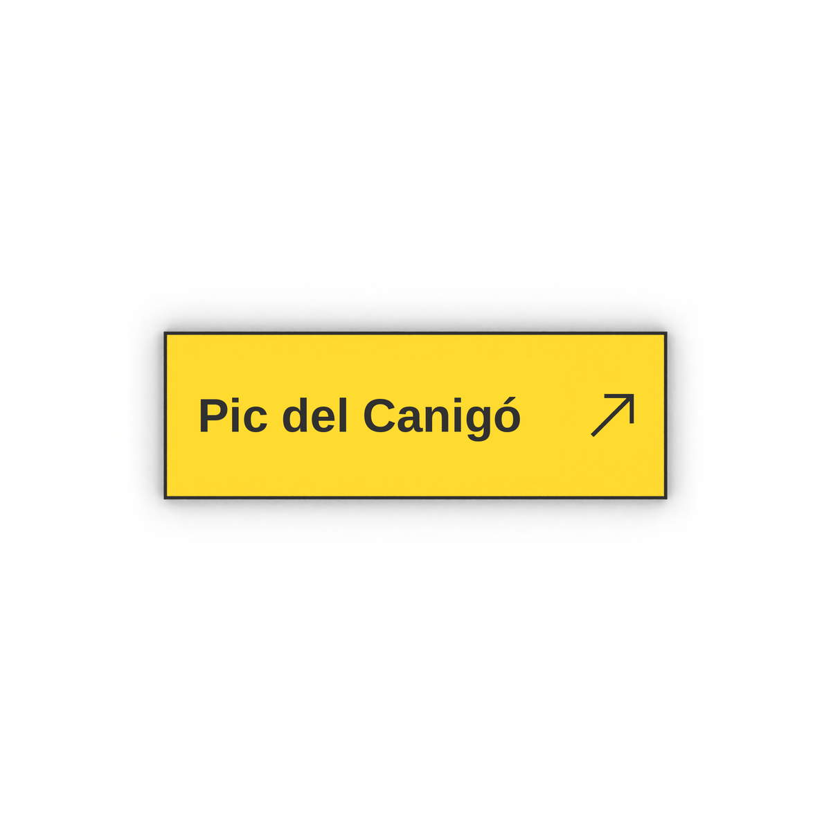 Panneau de randonnée Pic del Canigó